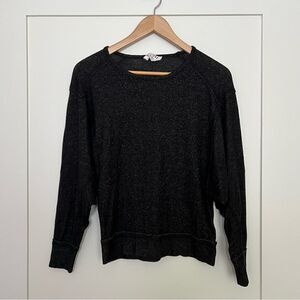 Olive & Oak Top Womens Size XS Gray Dolman Long Sleeve Visible Seams Boat Neck